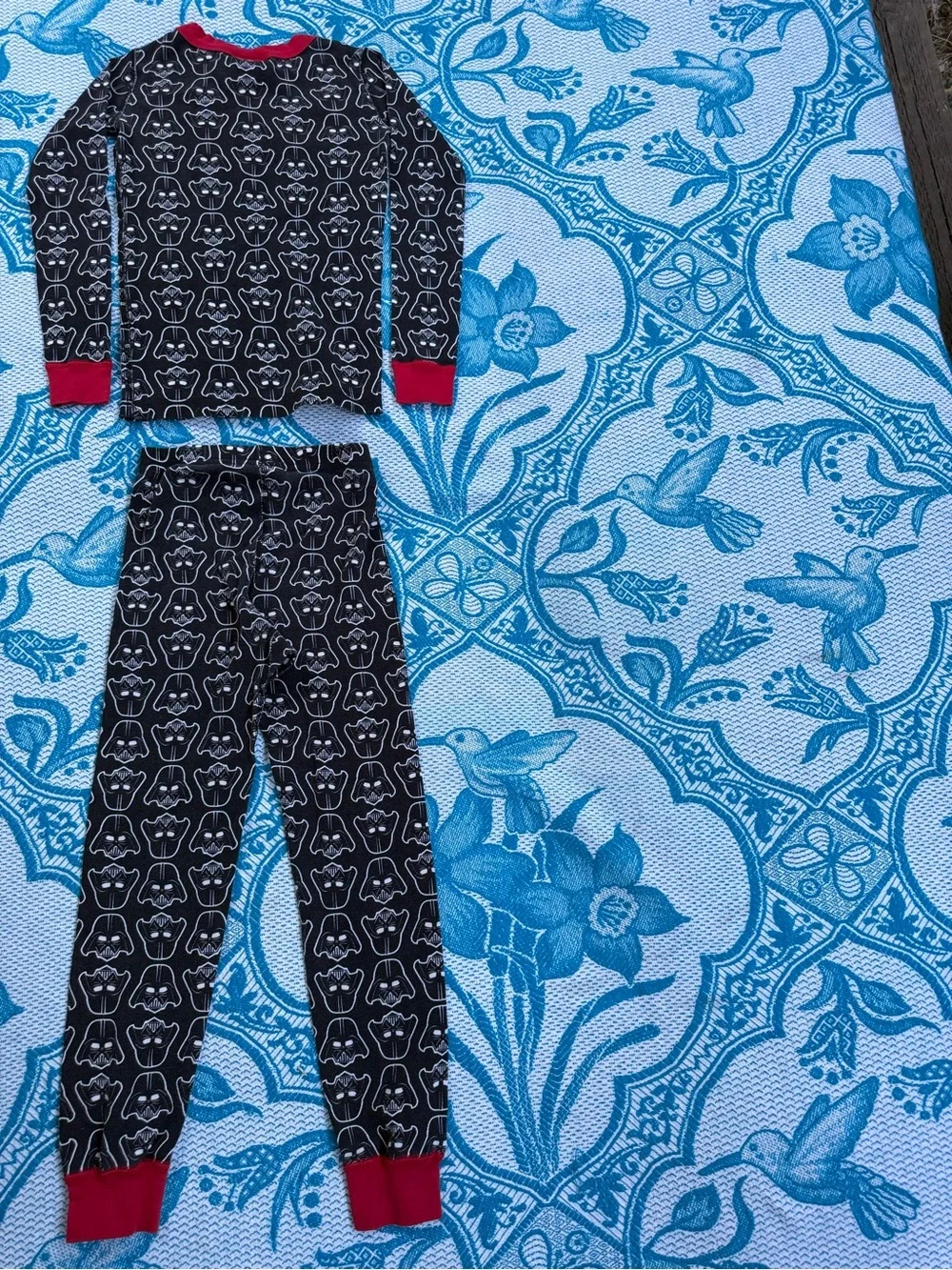 STAR WARS kids size 6-7 Darth Vader 2pc Pajama Set Organic Cotton